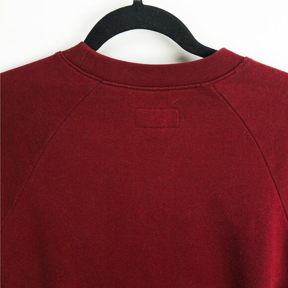 Brixton Crewneck Sweatshirt Men’s Large Red Relaxed Fit Logo Pullover Casual - Picture 8 of 11